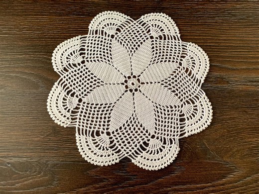 Vintage Crochet Round Doily 8.7"/ 22.5 Cm and 11"/ 28 Cm Cream Color, No Defect, Can Be Used as a Dream Catcher, Table Decor, Doily for Vase - Etsy Canada