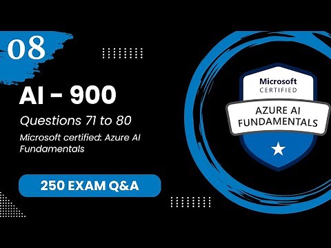 AI 900 Exam Q&A #8 - Azure AI Fundamentals
