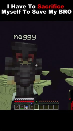 I Have To Sacrifice My Self To Save My BRO. #usashorts #minecraft