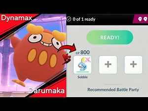 Dmax Darumaka Solo raid with Only Sobble (Pokemon GO)