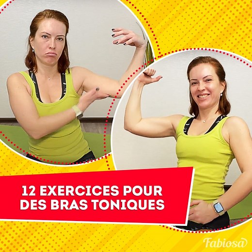 36K views · 374 reactions | 12 exercices pour tonifier les bras et se débarrasser de la peau flasque. | Fabiosa France | Facebook