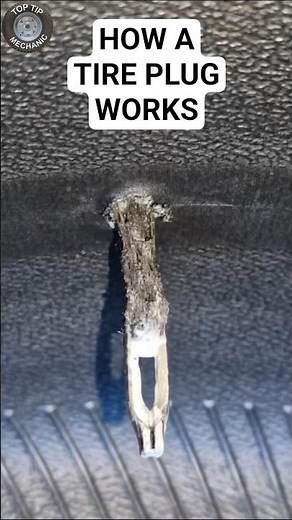 How a Tire Plug Repair Works #tirerepair #tireplug #howitworks