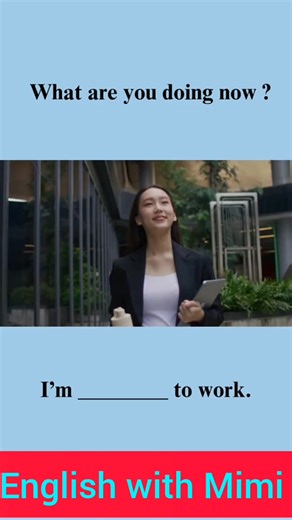 "What am I doing now? I’m working on my goals, one step at a time. Keep learning, keep shining!" #learnenglish | English with Mimi