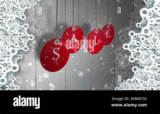 Animation of woman using smartphone over cup and sale text. Christmas winter tradition and celebration concept digitally generated video Stock Video Footage - Alamy