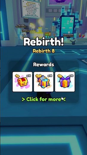 ALL REWARDS for REBIRTH 8 In Pet Simulator 99!