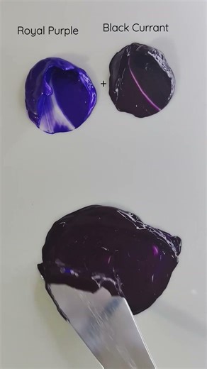 Royal Purple + Black Currant = ? 🎨 #shorts #relaxing #colormixingmagic #art #satisfying