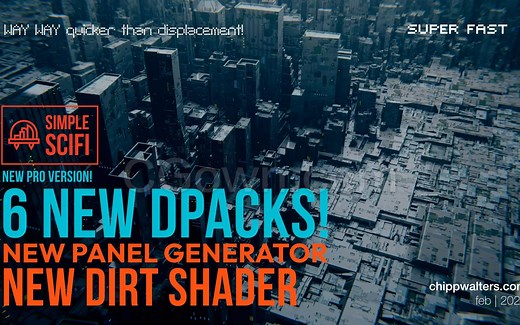 Simple Scifi Pro Blender插件制作科幻3D场景模型 02