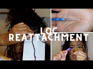 Reattaching Locs Using Crochet Needle | DIY Microlocs