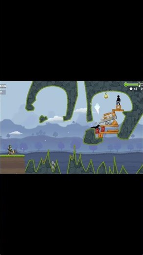 Boom Stick: Bazooka puzzles Level 44 Machine Gun Attacked killed enemy's ghost 👻 flying Gameplay