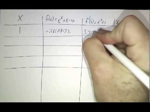 Finding the root of a transcendental equation
