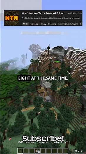 A Weapon That Can Launch 8 Mini Nukes At Once In Minecraft!