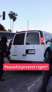 Tensions escalated during the national “ICE OUT” protest in Downtown LA. A small group vandalized a federal vehicle near the Metropolitan Detention Center, prompting federal agents to deploy pepper spray and tear gas as crowds grew and projectiles were thrown. The situation unfolded around 3-4 PM and was ongoing at the time of filming. 📍Downtown Los Angeles #protest #ice #losangeles #trump #fyp | Jake Ryan