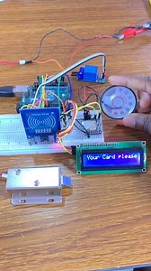 lock and open the door with #RFID #Arduino project #esp32 #electronic #fyp | Electronic Algeria