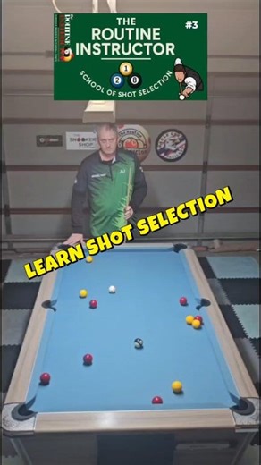 33K views · 307 reactions | The Routine Instructors Shcool of shot selection no3 #8BallPool #billiards #fblifestyle | The Routine Instructor Certified Snooker & 8 Ball Coaching | Facebook