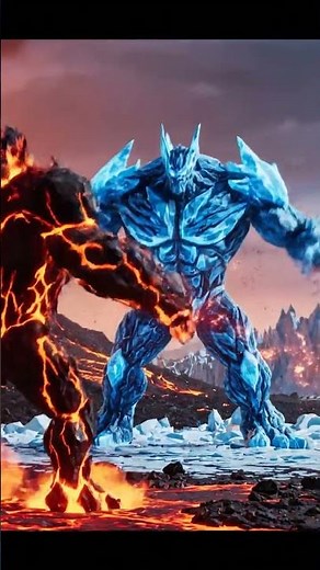 Cryonos vs Volcanus: Fire & Ice Awakening | Epic AI Titan Short