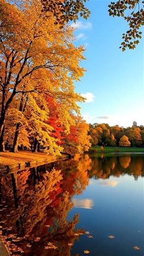 Lanscapes In The World 🌄🕊️ Sea°𓇼🌊⋆🐚 ​​And Autumn Scenery🍁 #landscape #nature #sea #beautiful #autumn