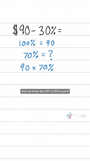 How to calculate percentage discount fast. #tiktokmath #math #shopping #percentages #discount #sale