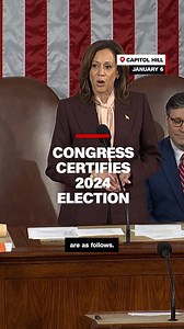 12K views · 194 reactions | Congress has officially certified Donald Trump's victory in the 2024 presidential election. Vice President Kamala Harris, who presided over the process as president of the Senate, announced the certification of the count. Read more: https://cnn.it/4j1Q9Xh | CNN Politics | Facebook