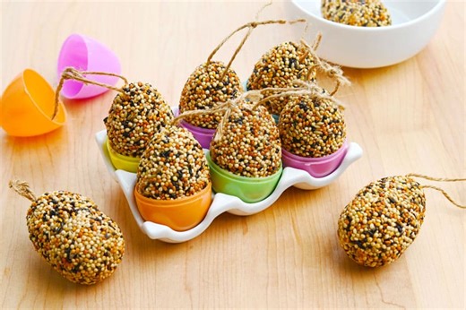 Easter Egg Bird Feeder | Easter Egg Birdseed Ornaments