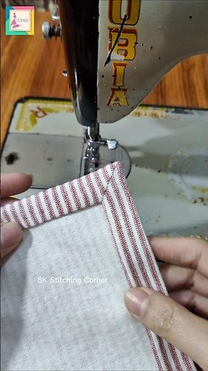 Perfect Tea Towel Corners | Easy New Sewing Technique ✂️