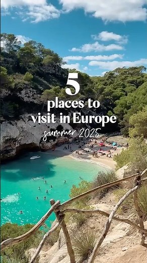 ☀️ 5 places to visit in Europe in summer #travelinspiration #travelideas #vacationideas