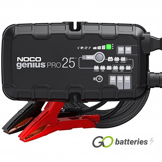 GENIUS PRO25 Noco 6/12/24V 25A Professional Battery Charger - GoBatteries