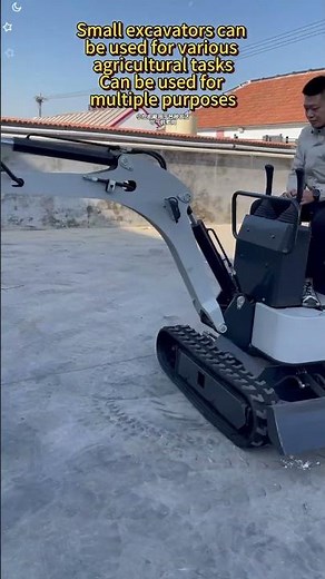 Mini excavators can dig ditches, open canals, turn over soil, and remove weeds. #digger #excavator