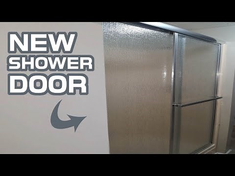 How to install shower door on fiberglass shower | Sterling Framed Shower Door, No more curtains!