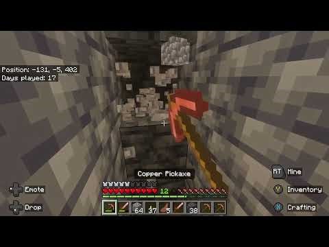 100 days in a cave MINECRAFT challenge. DAYS 17-26