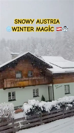 Snowfall in Austria’s Tirol | Winter Wonderland ❄️✨☃️ #snow #travel #winter