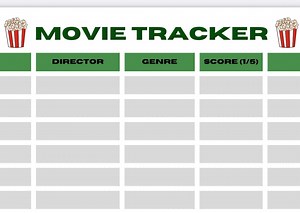 Movie Tracker, Movie List Template - Etsy Australia