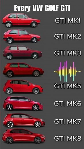 EVERY VW Volkswagen Golf GTI Generation Exhaust Sound #automobile #vw #gti @GridLane