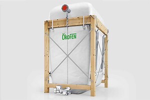 Flexilo : l’invention d’un silo en textile innovant pouvant contenir plusieurs tonnes de pellets de bois