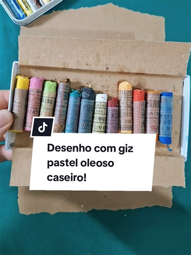 Desenho Completo com Giz Pastel Oleoso Caseiro