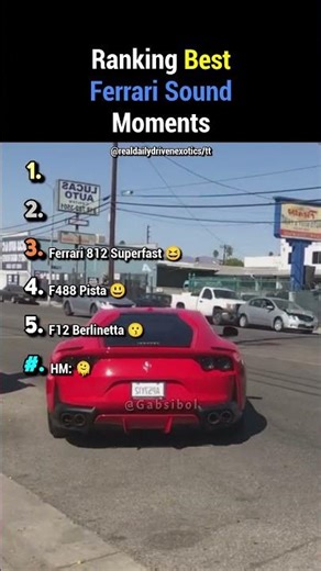 Ranking The Best Ferrari Sounds #shortsviral