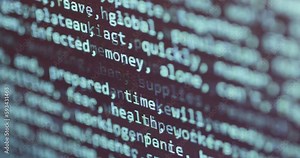 Generic concept of computer science, artificial intelligence, technology and software