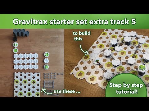 Gravitrax Starter set extra track 5 building tutorial