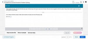 Claire traveled 759 miles. She drove 88 miles every day. On the... | Filo