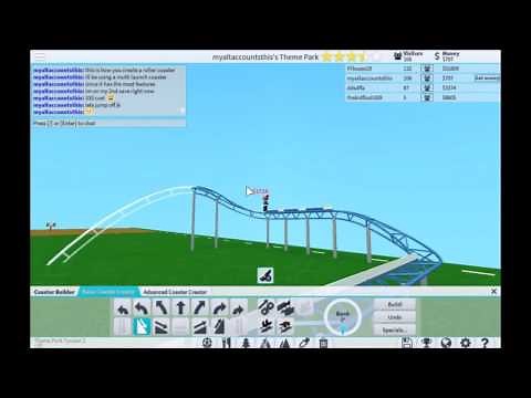 How to build a roller coaster on Theme Park Tycoon 2.