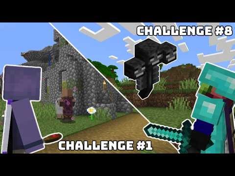 I Took On 8 Minecraft Bedrock YouTubers' Toughest Challenges!