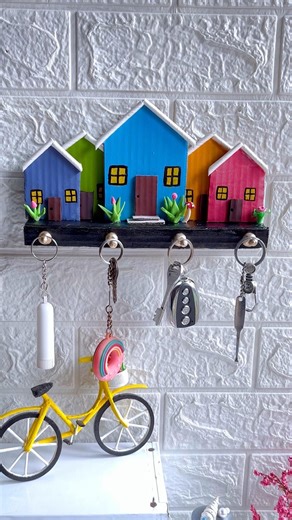 DIY Key Holder 🏠✨#youtubeshorts #viralshorts