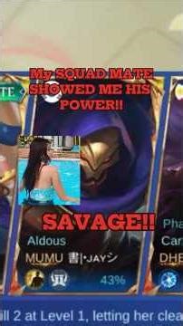 MY SQUAD MATE SHOWED ME HIS POWER!! SAVAGE!! | MLBB Rank | Lylia Guide #mobilelegends #lyliamlbb