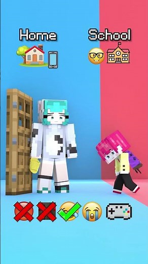 Yummie & Hiha Từ Trường Về Nhà 😡😭- Minecraft Animation #shorts #minecraft #funny