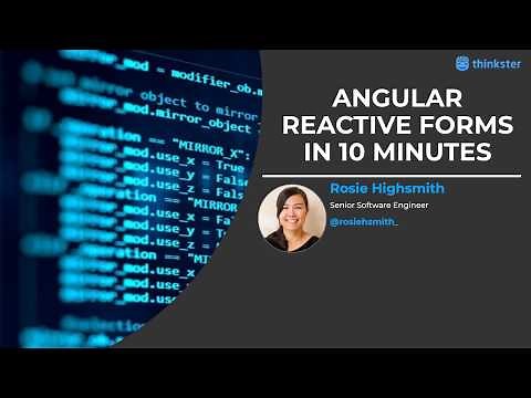 Angular Reactive Forms in 10 Minutes
