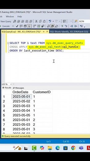 SQL Tricks | Find Last Executed SQL Query #sqltricks #fallintoshorts