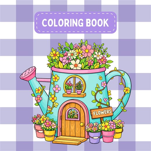 Tiny Shops Coloring Book 151 Pages of Fun, All Ages, Download and Print - Etsy