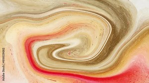 Abstract colorful wavy liquid Fluid paint mixing Texture Swirls. abstract oil paint background with liquify flow 4K background marbling Loop