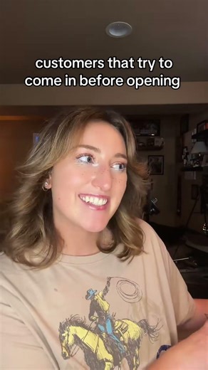 The dread that I feel watching a line start form outside the restaurant before opening indescribable