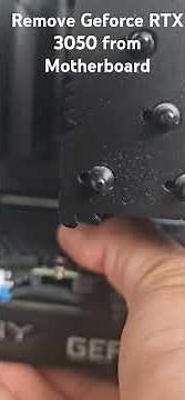 Remove GeForce RTX 3050 from Motherboard Fast