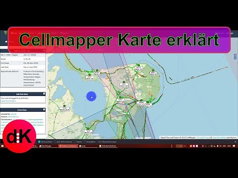 Cellmapper Karte erklärt Handymasten Karte 4G / 5G Frequenzen Handymast finden